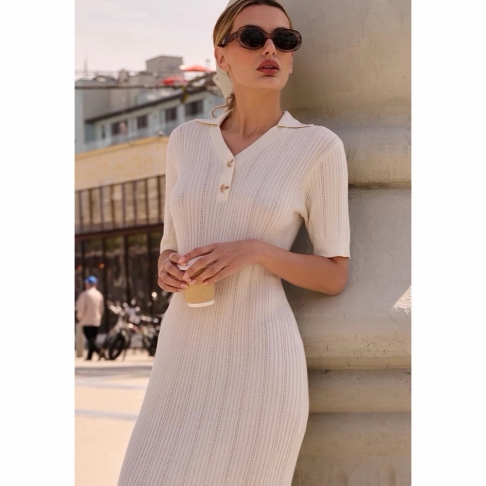 NEW Varley Andrea Knit Maxi Dress